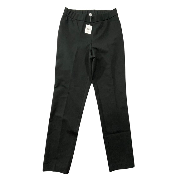 J.Jill Pants - NWT J.Jill Womens Black Ponte Slim Leg Stretch Pull On Trousers Pants XS 233641